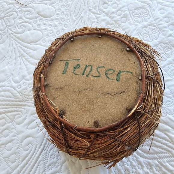 Tenser Handmade Rustic Twig & Wicker Basket With Wooden Supports - Picture 5 of 9